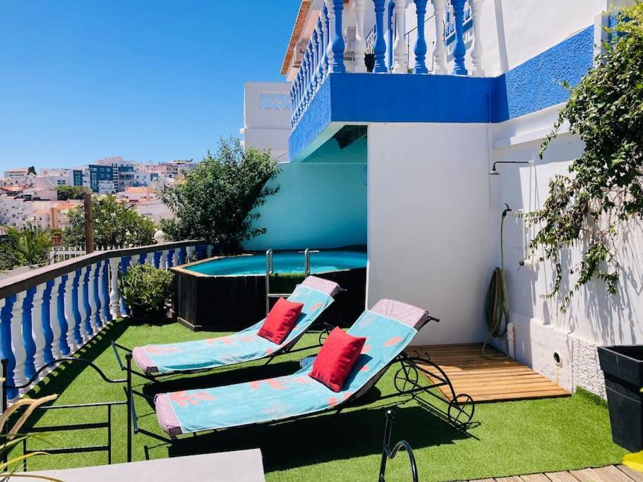 Villa 2Bdr With Sea View, Private Pool Albufeira Luaran gambar